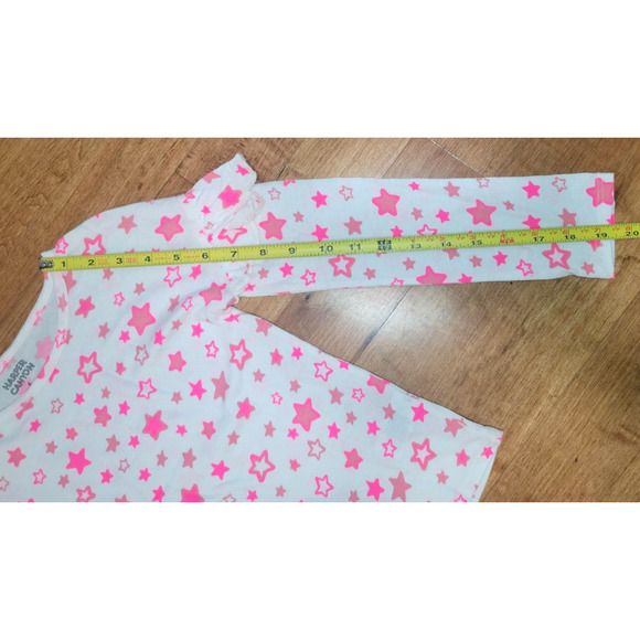 Harper Canyon Kids' Girl's Size 6 Printed Ruffle Top In Ivory Egret Bright Stars - Picture 6 of 7